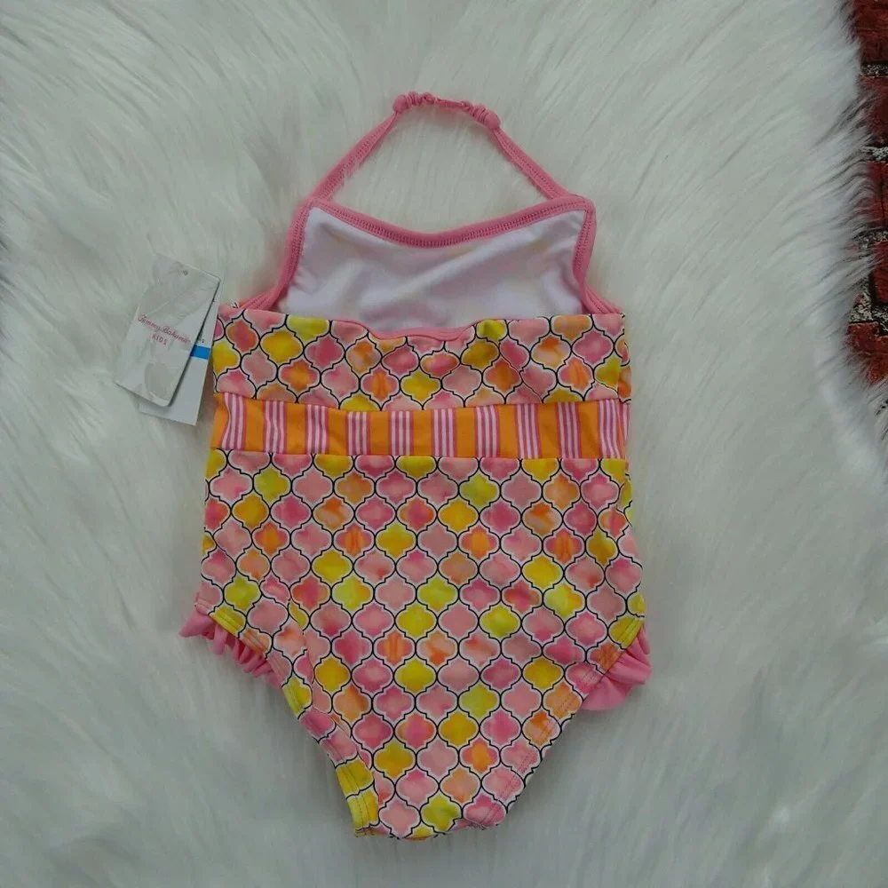 NWT Tommy Bahama Kids Swimsuit One-Piece Tile 24 Mos